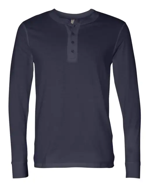 Bella Men's Jersey Long Sleeve Henley