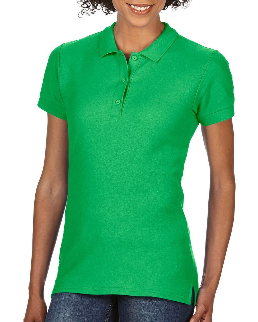 Gildan Premium Cotton Ladies' Double Piqué Polo 85800L bedrucken