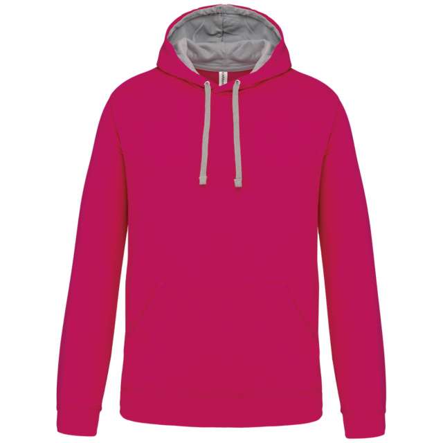 Kariban Men's Contrast Hooded Sweatshirt