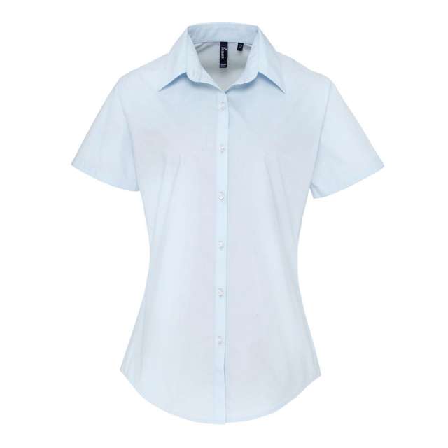 Premier Women's Poplin Supreme Short Sleeve Shirt bedrucken