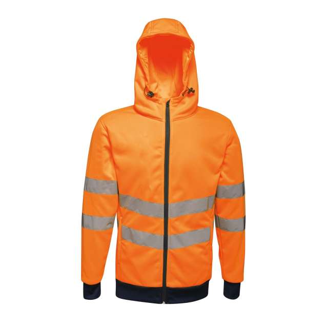 Regatta Hi Vis Pro Full Zip Stretch Hoodie Jacket