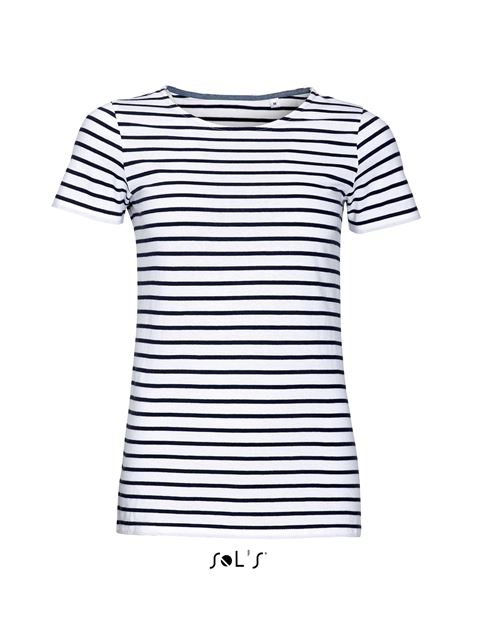 SOL'S Sol's Miles Women - Round Neck Striped T-Shirt