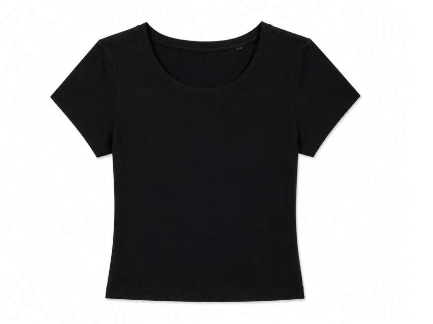 True Blanks Womens Fitted Crop Top
