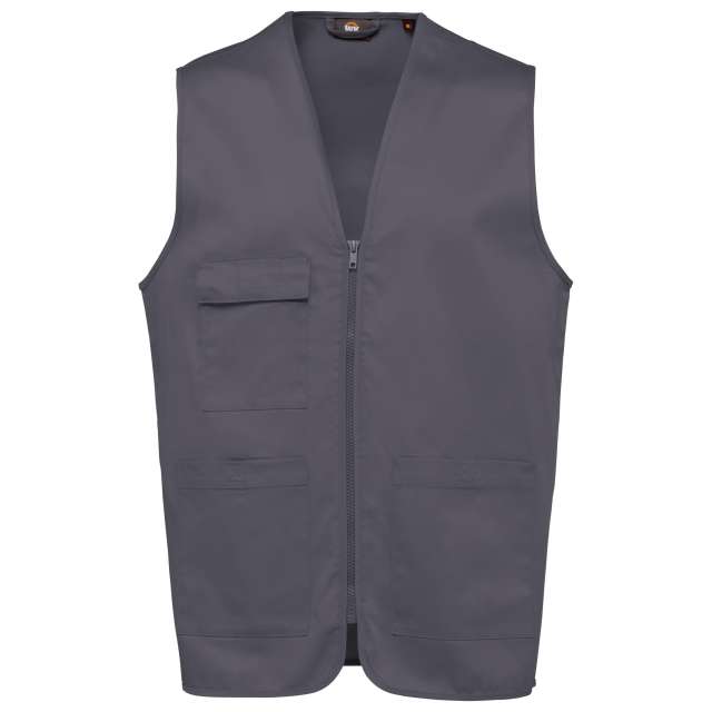 Designed To Work Unisex Polycotton Multi-Pocket Vest bedrucken