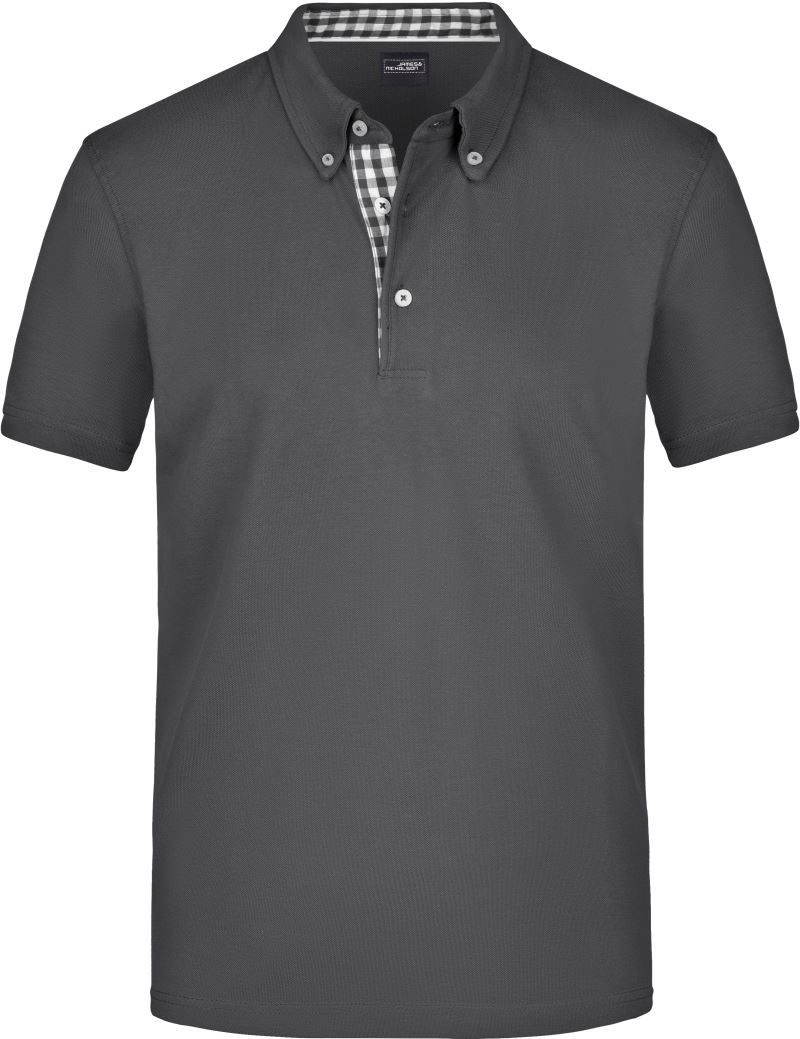 Daiber Herren Button-Down Piqué Polo JN 964 bedrucken
