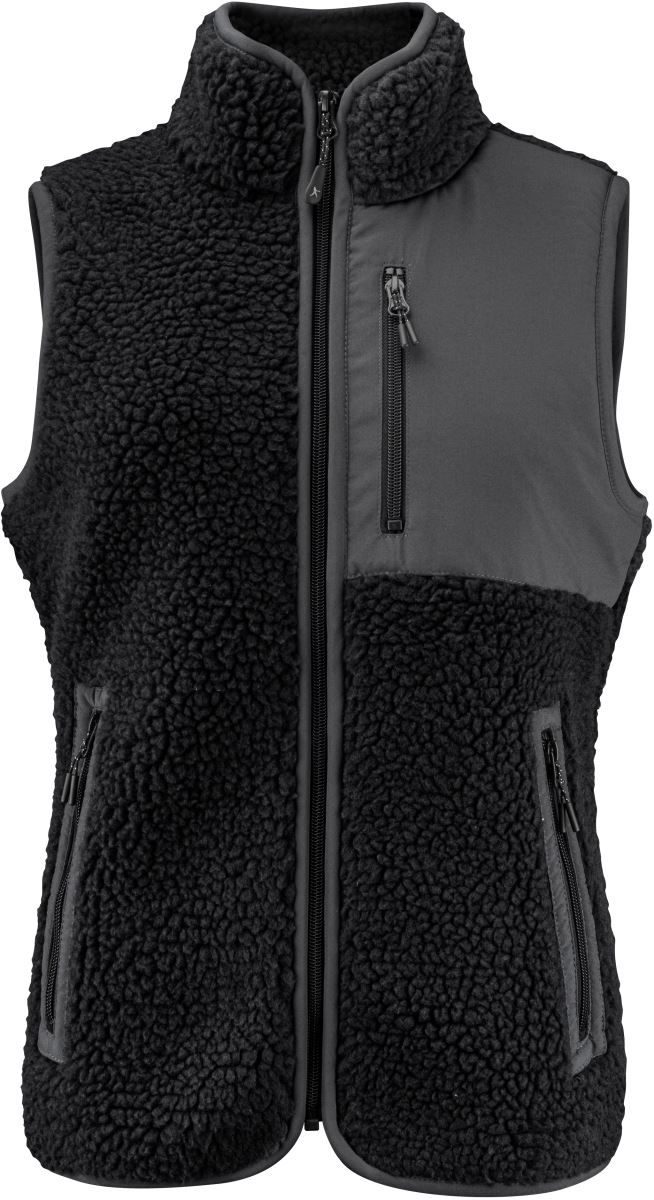James Harvest Damen Sherpa Fleece Weste "Two-Tone" Kingsley Fleece Vest Women bedrucken