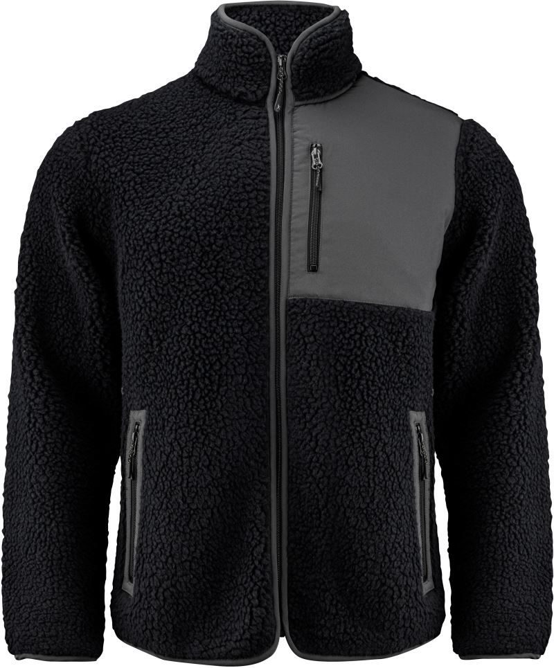 James Harvest Herren Sherpa Fleece Jacke "Two-Tone" Kingsley Fleece Men bedrucken