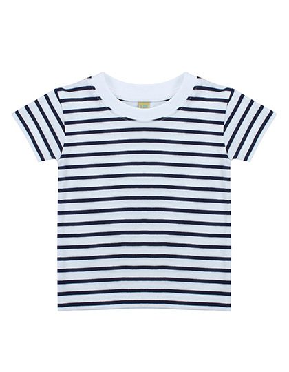 Larkwood Short Sleeved Stripe T Shirt LW027 bedrucken