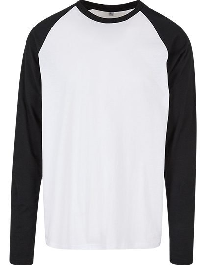 Build Your Brand Basic Men´s Contrast Raglan Longsleeve T-Shirt BB023 bedrucken