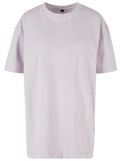 Build Your Brand Ladies Oversized Acid Wash Tee BY270