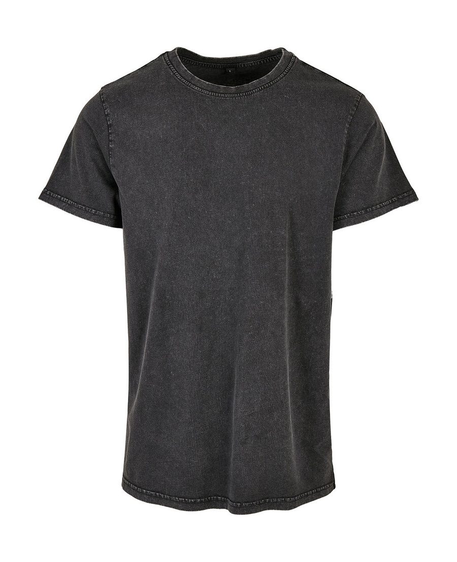 Build Your Brand Acid Washed Round Neck Tee BY190 bedrucken