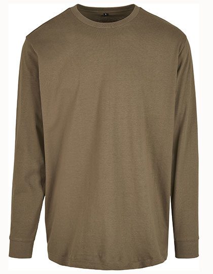 Build Your Brand Long Sleeve Tee With Cuffrib BY091