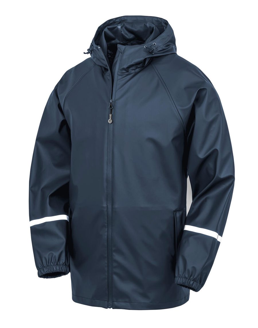 Result Recycled Prism PU Waterproof Jacket with Reflective Bands & Recycled Backing R915X bedrucken