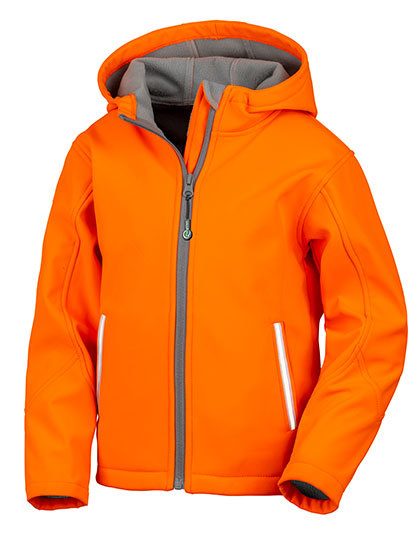 Result Core Youth TX Performance Hooded Soft Shell Jacket R224Y bedrucken