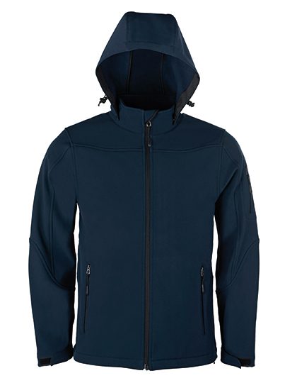 HRM Men´s Hooded Soft-Shell Jacket 1101 bedrucken