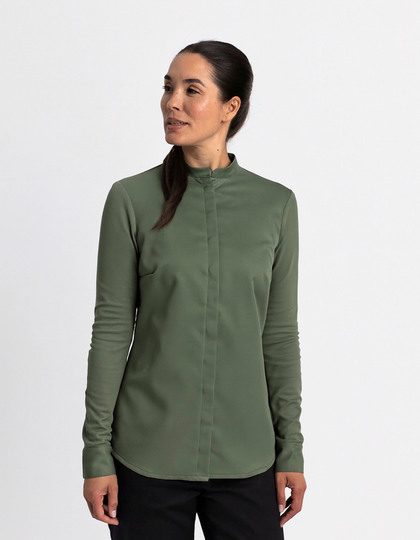 CG Workwear Ladies Care Chef Jacket Arona Longsleeve 03785-05 bedrucken