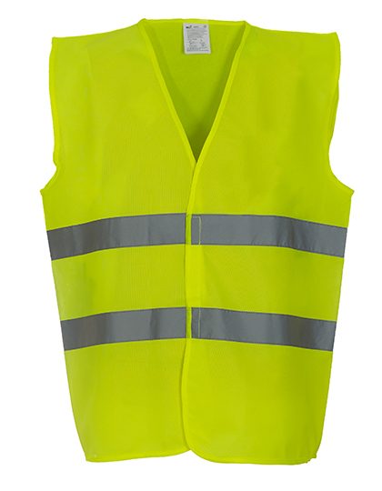 YOKO Hi-Vis 2 Bands Waistcoat HVW102 bedrucken