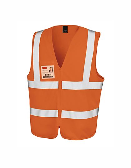 Result SafeGuard Zip I.D. Safety Tabard R202X bedrucken