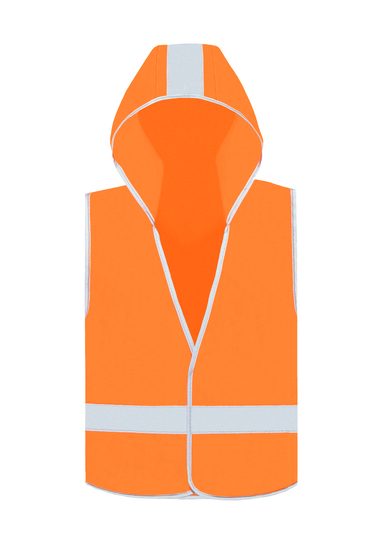 Korntex Kids´ Hooded Hi-Vis Safety Vest Odense KXKWH bedrucken