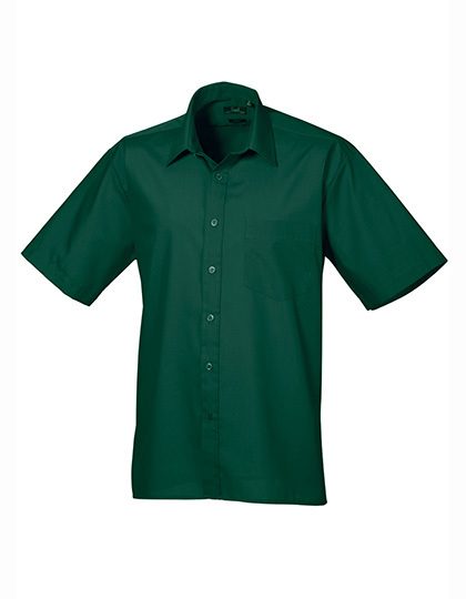 Premier Workwear Men´s Poplin Short Sleeve Shirt PR202 bedrucken