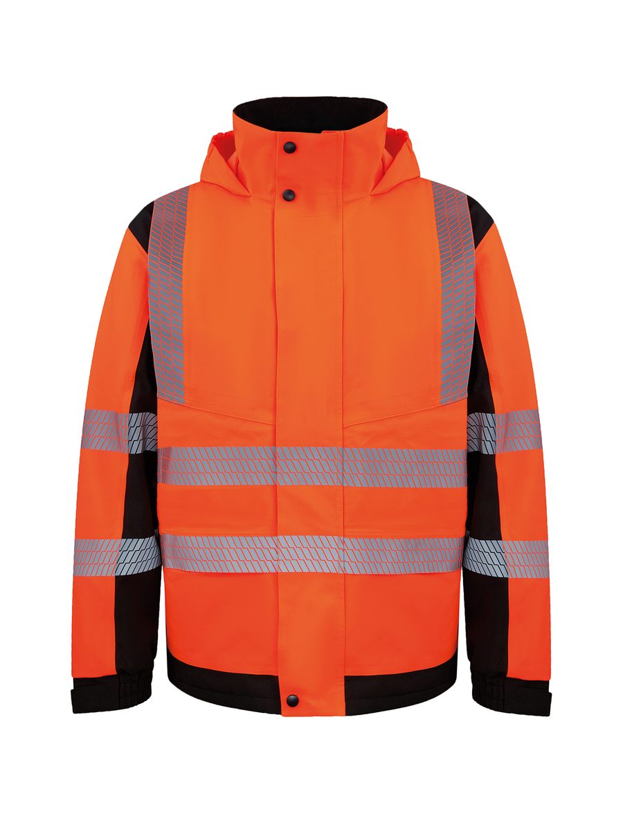 Korntex® Copenhagen High-Visibility-Regenjacke BRSS bedrucken